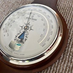 決まりました　アンティーク　温湿度計　気圧計の画像