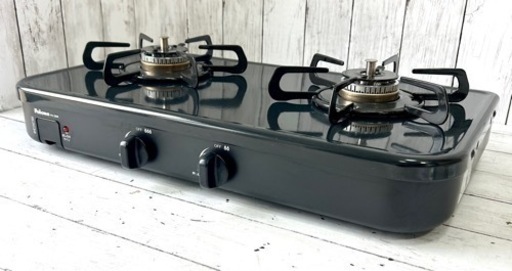 お引取り限定 美品 23年製 パロマ 都市ガス用コンロ 2口ガステーブル PA-29B グリルレスタイプ