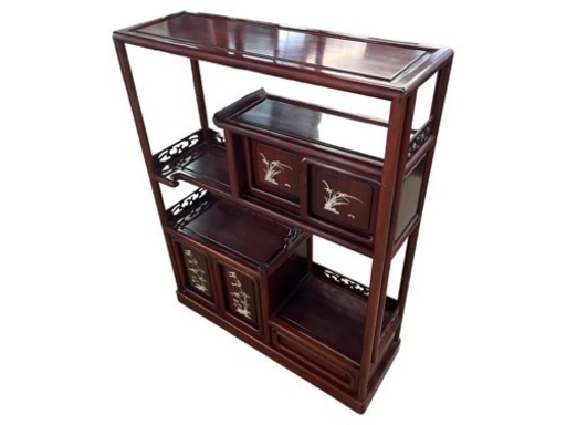 NO.1445 茶棚 飾り棚 サイドボード 和家具 アンティーク 中古