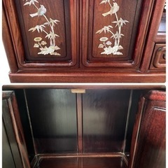 NO.1445 茶棚 飾り棚 サイドボード 和家具 アンティーク 中古