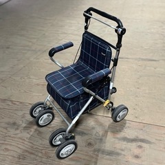 【良品】幸和製作所 テイコブST07 格子紺　[シルバーカー]
