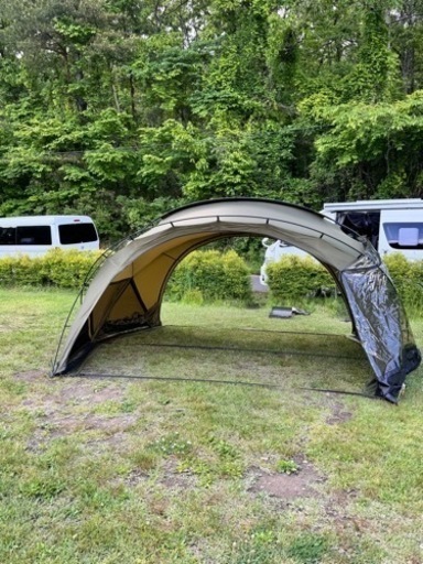 訳あり　TOMOUNT シェルターテント 40D ナイロン 超軽量 ドームテント アルミポール 2~3人用 自立式