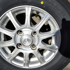 取り引き中 145R12 6pr相当 新品ZERIOUS for VAN 145/80R12 80/78N 中古アルミ付き の画像