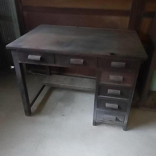 昭和レトロ　大正レトロ　家具 オフィス用家具 机　骨董品