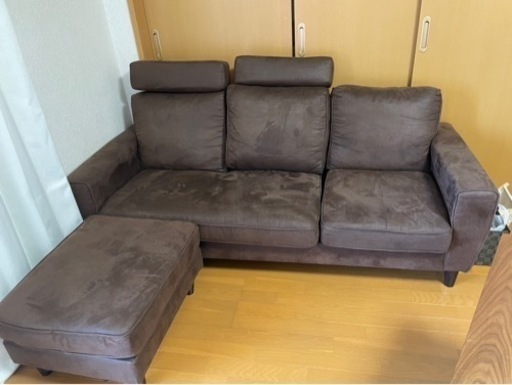 【美品】3人掛けカウチソファ