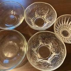 透明なお皿　5枚セット