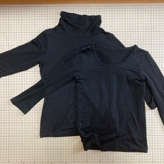 子供服２枚セット　サイズ100cm 長袖Ｔシャツ　ユニクロ　ヒー...