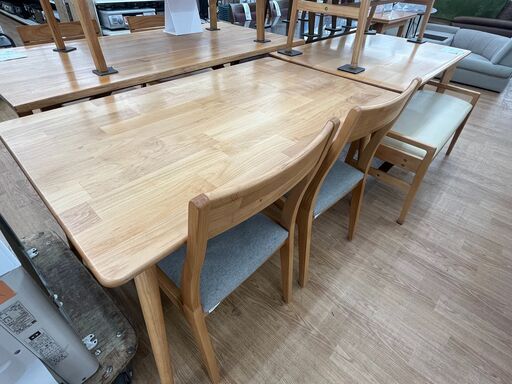 ★ジモティ割あり★  2人掛けダイニングセット ナチュラル H71×W125×D75 クリーニング済み KJ5122