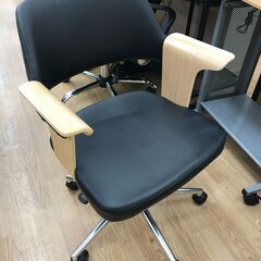 ★ジモティ割あり★  ワークチェア ブラック クリーニング済み ...