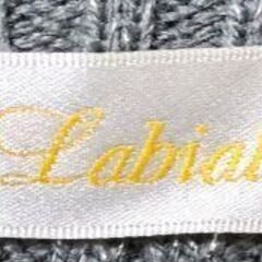 Ｌabial レディース リブボタン　 ラメ入りカジュアル長袖トップスの画像