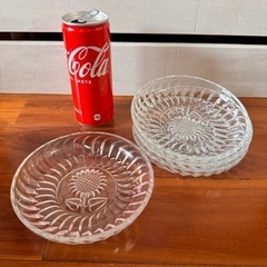 ひまわり　透明　お皿