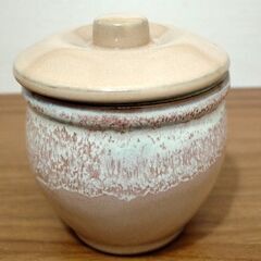【中古】萩焼湯呑1客と薬味入れセットの画像