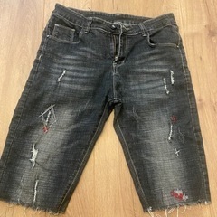 American eagleダメージハーフジーンズ他3点の画像