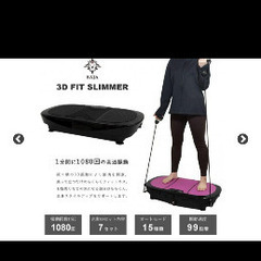 振動　3D FIT SLIMMER　健康　ダイエット　ブルブルマシーンの画像