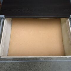 お取引中【無料】帆布バスケット棚(スチールユニットシェルフ/ブラウン)　差し上げます！の画像