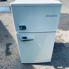 ジェネレーションパス　2ドアレトロ冷凍／冷蔵庫　SP-RT85L2-WH 