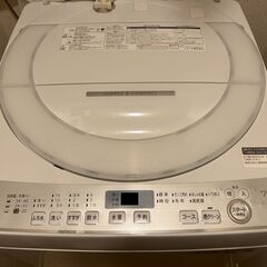 【決まりました】【美品】2020年製 SHARP 洗濯機 7.0kg ステンレス穴なし槽 ES-GE7D-Wの画像