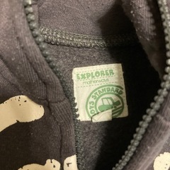 ベビー トレーナー フードなし 長袖 起毛 アウター90 マザウェイズの画像