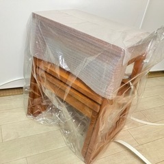 コーナン ライフレックス 2段ラバーステップ 木製踏み台 未使用の画像