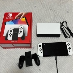 Switch本体有機EL JCホワイト　美品 新品未開封Switch本体有機EL JCホワイト