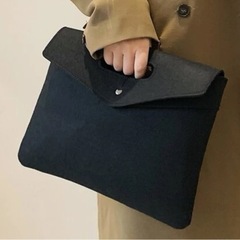【美品】スナップボタン スクエアバッグ