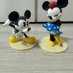 ミッキーミニー　フィギュア2体セット　レトロ