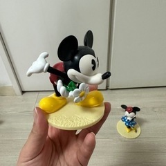 ミッキーミニー　フィギュア2体セット　レトロの画像