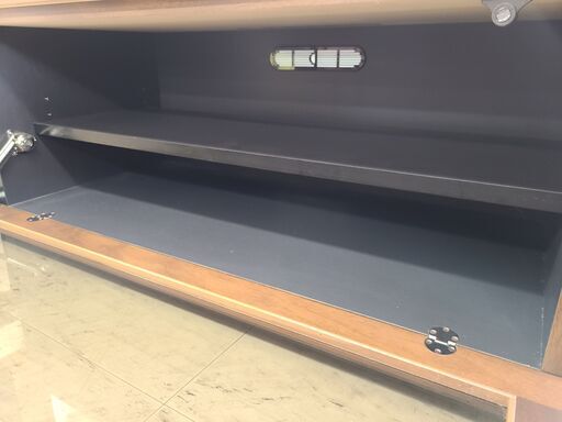 J4741　岡家具工業　TVローボード　ウォールナット　クリーニング済　【リユースのサカイ柏店】