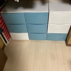 ニトリ　3段BOX 3セット の画像
