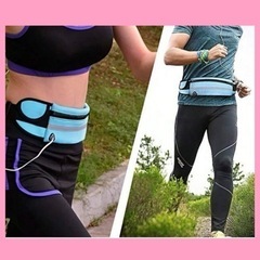 ランニング用ポーチ  スマホポーチ ウエストポーチ　黒