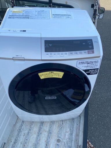 2020年式 ドラム式洗濯乾燥機 ビッグドラム ホワイト BD-SV110EL-W [洗濯11.0kg /乾燥6.0kg /ヒーター乾燥(水冷・除湿タイプ) /左開き]