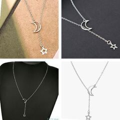 ムーンスターシルバーネックレス（新品）の画像
