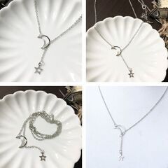 ムーンスターシルバーネックレス（新品）の画像