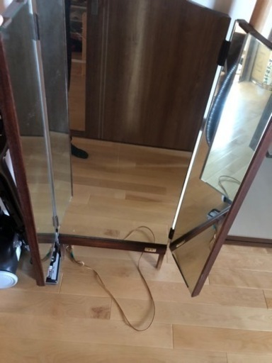三面鏡、家具 ミラー/鏡