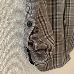 チュニック丈チェックシャツの画像