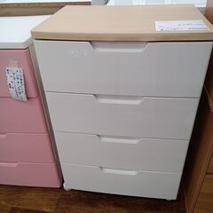 ★ジモティ割あり★  プラチェスト ホワイト H85×D41×W...