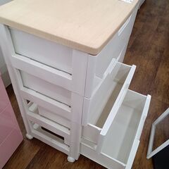 ★ジモティ割あり★  プラチェスト ホワイト H85×D41×W56 クリーニング済み MT1302の画像