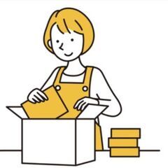 業務委託　大手人気量販店の商品倉庫内作業。簡単箱詰め作業、シール...