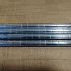 【値下げ】錆あり：アイリスオーヤマ　三段メタルラック　幅66×高さ90×奥35の画像