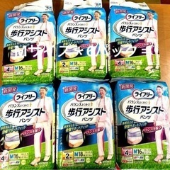 【6袋】ライフリー 歩行アシストパンツ2回 M16枚 × 6個セット