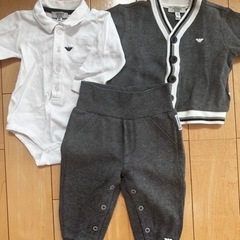 babyアルマーニ6months 3点セット 美品☺︎ お食い初...