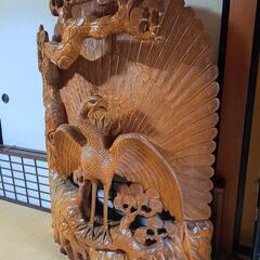 木製衝立　家具 インテリア雑貨/小物 置物、オブジェの画像