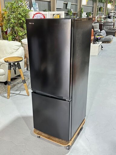 ①★TOSHIBA 冷蔵庫★ 東芝 GR-U15BS 2023年！ 153L ブラック 黒 単身 一人暮らし 学生 シンプル 美品