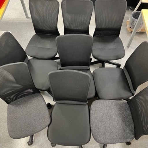 【決まりました】オフィス家具 オフィスチェア 9点 バラ売り可