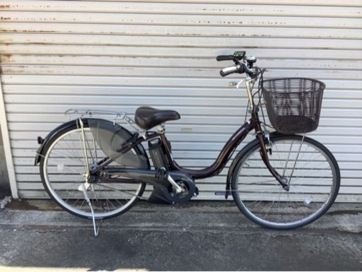 381  ヤマハ最新機種電動アシスト自転車pasnatura26インチブラウンアルミボディ