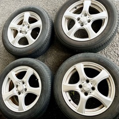 溝あり サマータイヤ ホイール付き 175/65R15