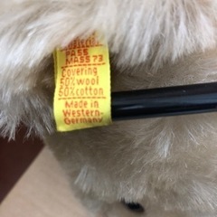 ティディベア　シュタイフ　西ドイツ製　人形の久月　当時物　の画像