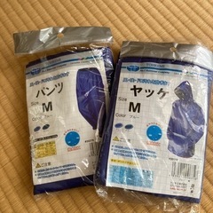 【新品】ヤッケ、カッパ　パンツセットM