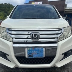 ホンダ ステップワゴン スパーダZ 車検2年、自動車税コミコミ価格！★支払総額29.8万円★機関良好 スマートキー 純正ナビ バックカメラ 両側パワスラ ETC 8人乗り 社外アルミ お手頃ファミリーカー♪の画像