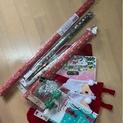 クリスマス用ラッピング材料